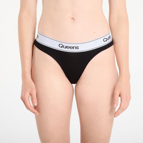 Kalhotky Queens Womens Panties 3-Pack Black XL