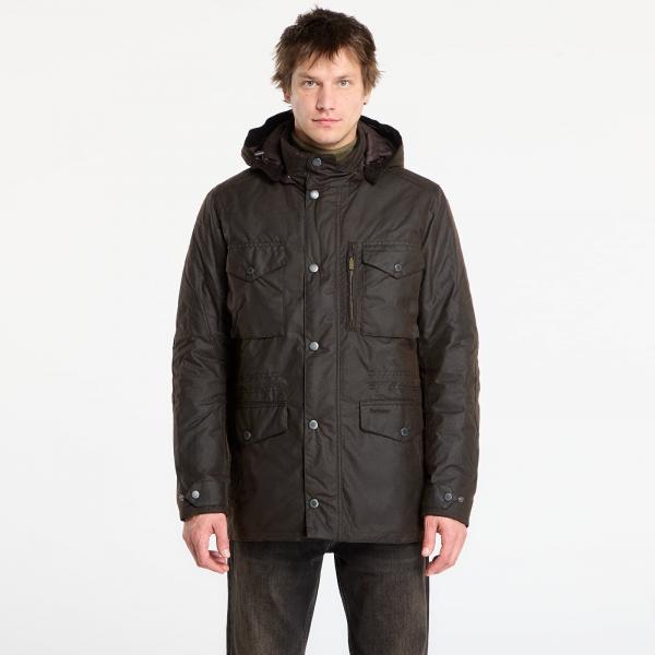 Bunda Barbour Winter Sapper Wax Jacket Dark Brown L