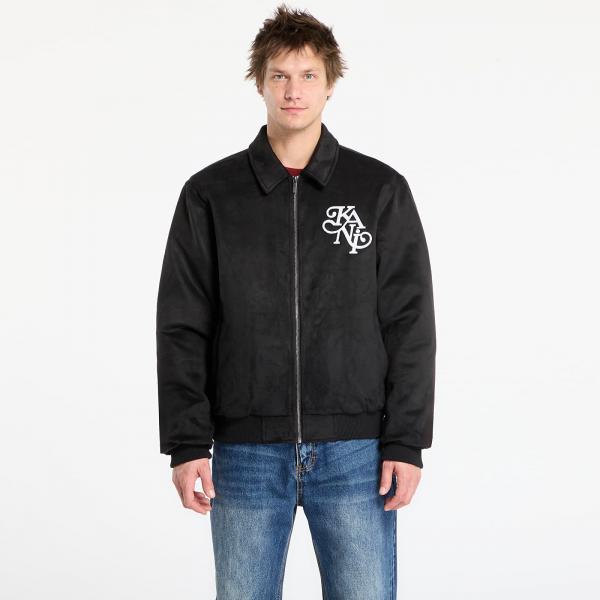 Bunda Karl Kani Legacy Faux Suede Bowling Jacket Black XL