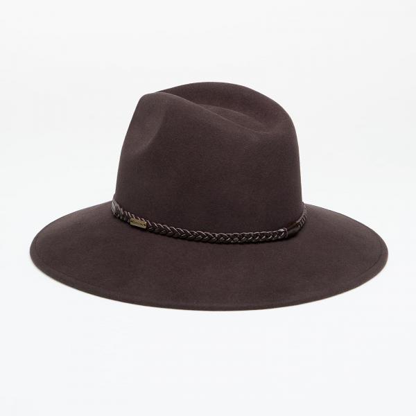 Klobouk Barbour Tack Fedora Chocolate/ Praline S