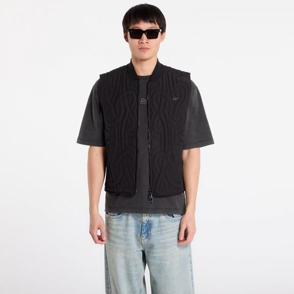 Vesta Filling Pieces Quilted Vest Black L