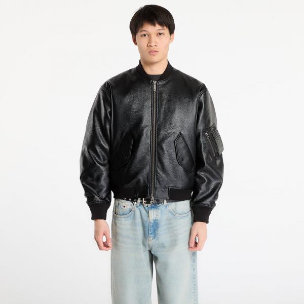 Bunda Wasted Paris M Kingdom Faux Leather Bomber Black L