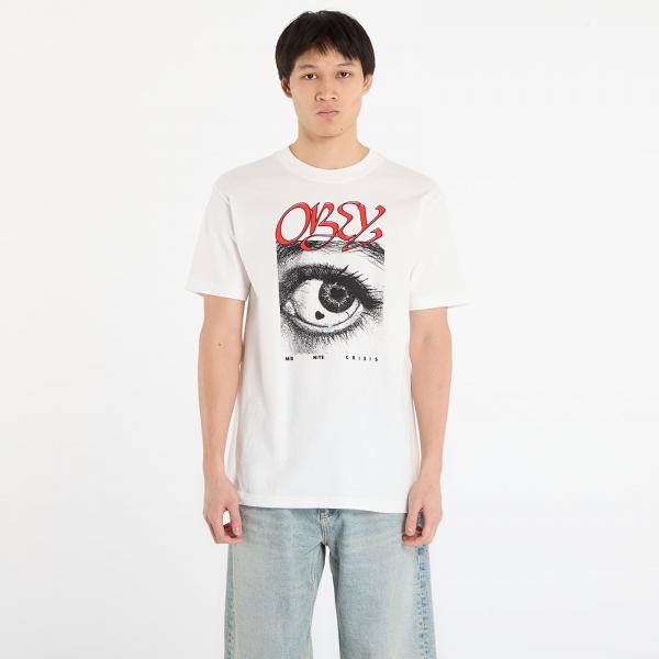 Tričko OBEY Midnite Crisis T-Shirt Pigment Vintage White XL