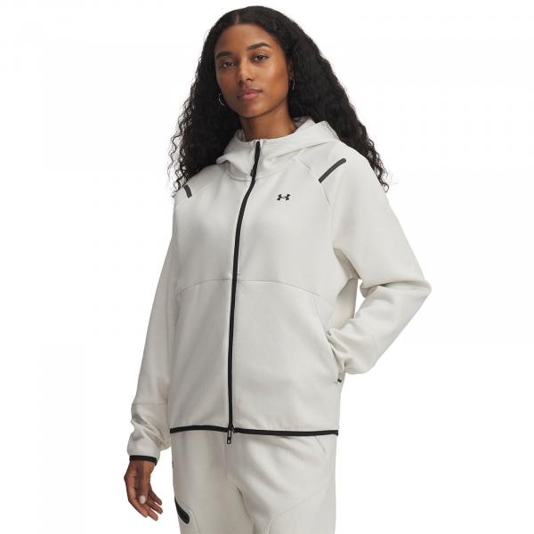 Mikina Under Armour Unstoppable Fleece Fz White L