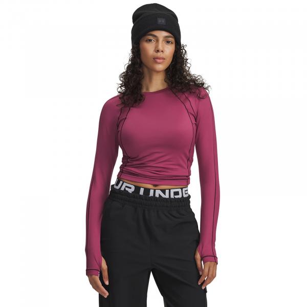 Mikina Under Armour Coldgear Textured Crew Red XS