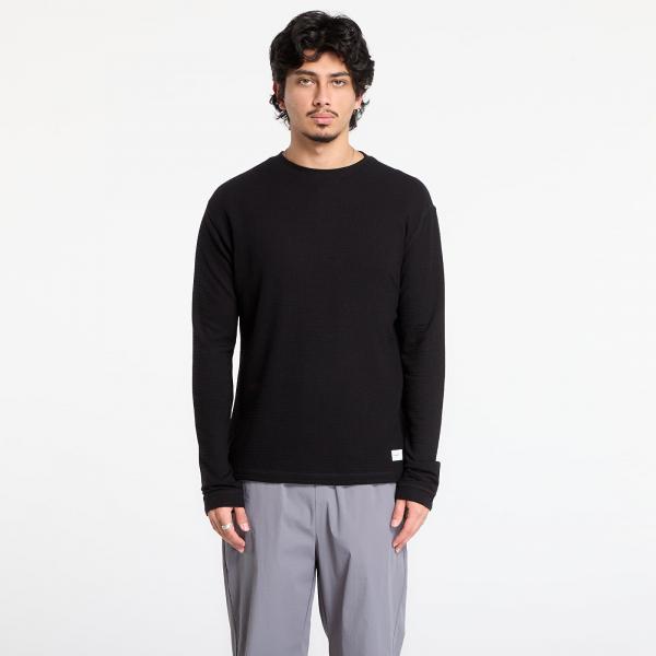 Tričko Craft Layers Wool Waffle Rn M Black L