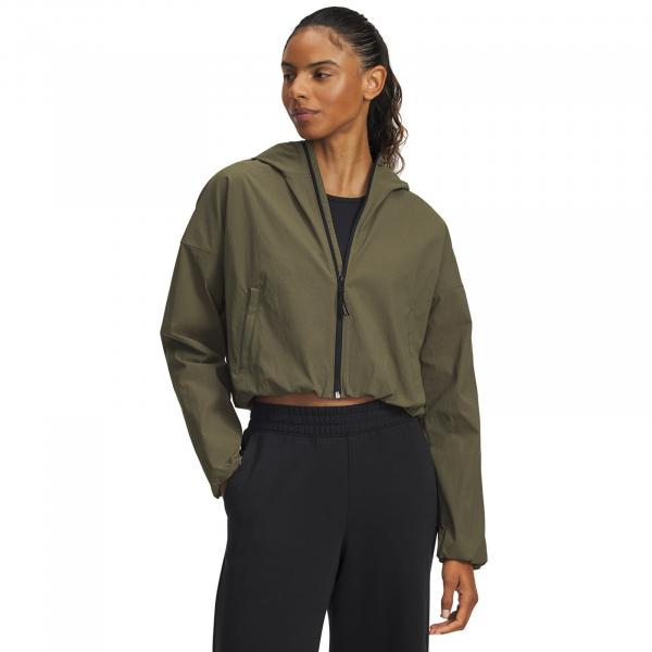 Mikina Under Armour Unstoppable Woven Rstop Ls Green XS