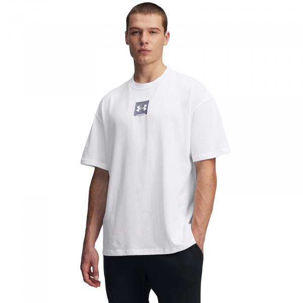 Tričko Under Armour M Hw Os Sm Box SS T-Shirt White XL