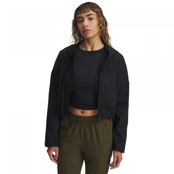 Mikina Under Armour Unstoppable Woven Rstop Ls Black M