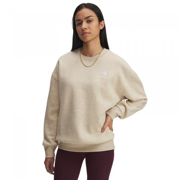 Mikina Under Armour Icon Fleece Os Crew Brown XS
