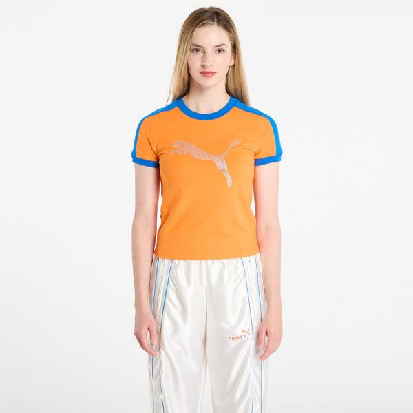 Tričko Puma x FENTY T7 Slim Tee Rickie Orange M