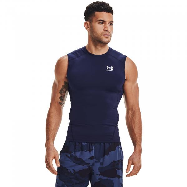Tričko Under Armour Hg Armour Comp Sl Navy XXXL