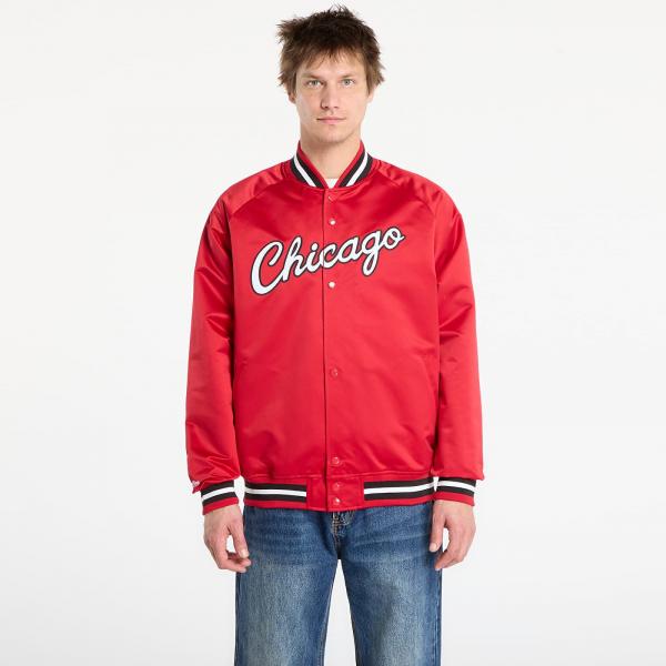Bunda Mitchell & Ness NBA Lightweight Satin Jacket Vintage Logo Bulls Scarlet XL