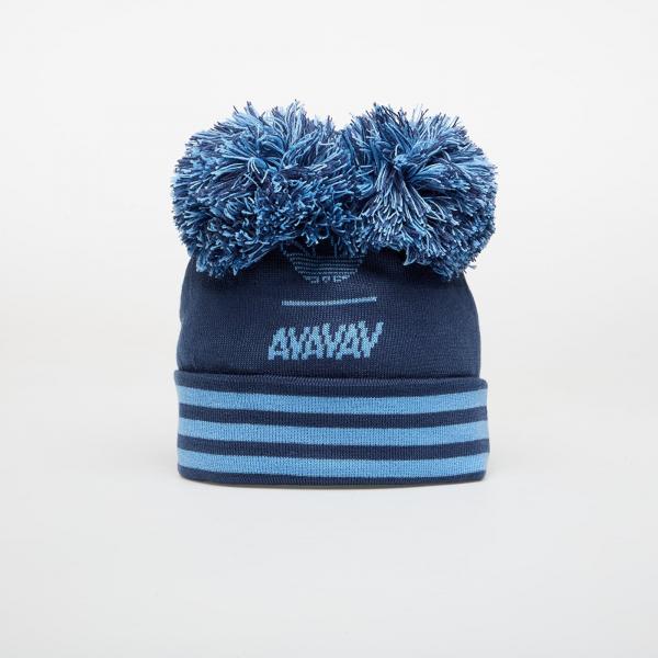 Čepice adidas By Avavav Souvenir Pom-Pom Beanie Night Marine/ Light Blue OSFM