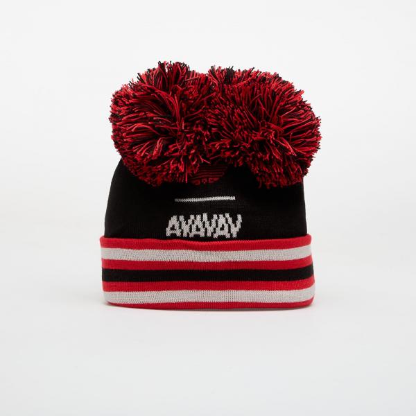 Čepice adidas By Avavav Souvenir Pom-Pom Beanie Black/ Better Scarlet OSFM