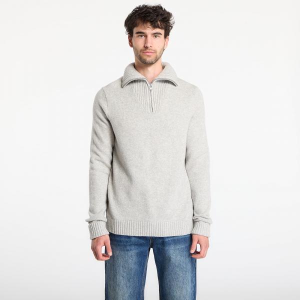 Svetr GAP Cashsoft Quarterzip Sweater Light Heather Gray M