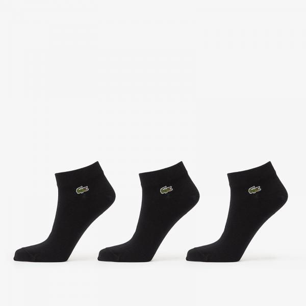Ponožky LACOSTE Socks Black/ Black-Black 39-42