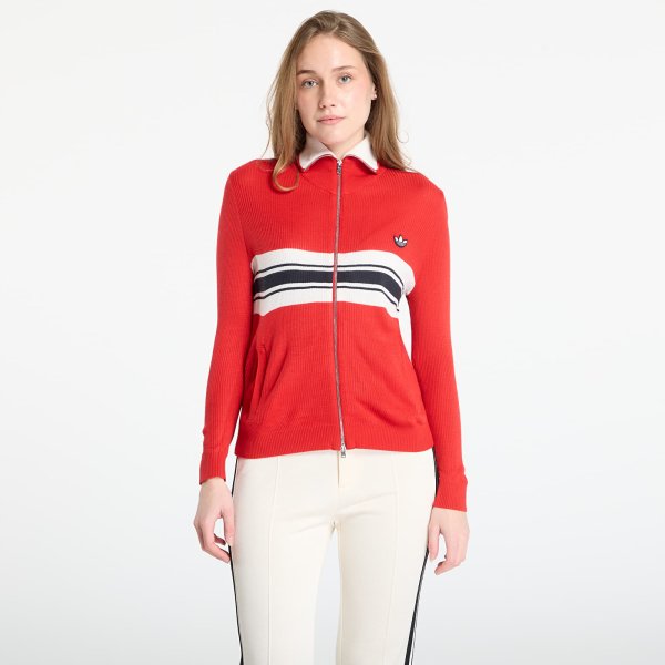 Mikina adidas x Wales Bonner W Knit Track Top Better Scarlet S