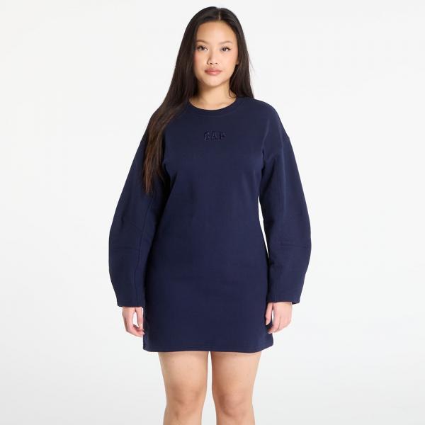 Šaty GAP Heavyweight Sweatshirt Dress Dark Blue L