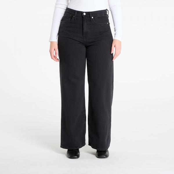 Džíny GAP Wide Leg Jeans Washed Black W28