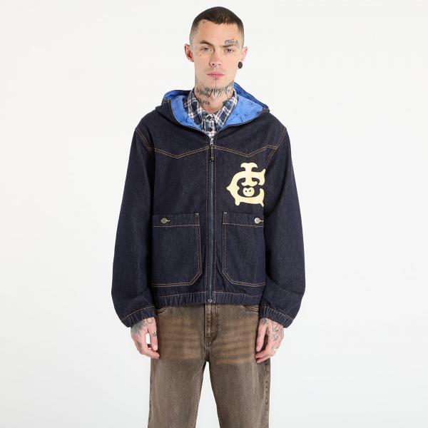 Bunda Billionaire Boys Club Icecream Western Panelled Zip Through Denim Jacket Indigo L