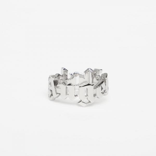 Prsten Palm Angels Classic Logo Rounded Ring Silver/ Silver 62
