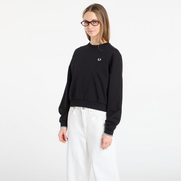 Mikina FRED PERRY Tipped Sweatshirt Black 40