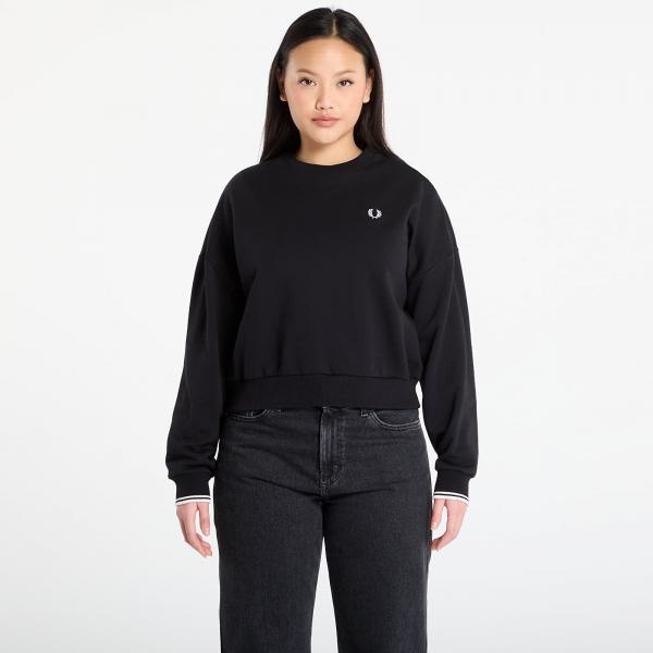 Mikina FRED PERRY Tipped Sweatshirt Black 40
