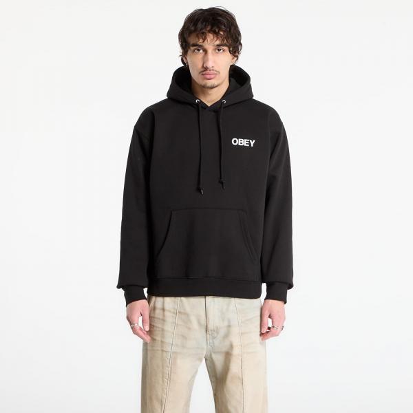 Mikina OBEY Doberman Pullover Hood Black L