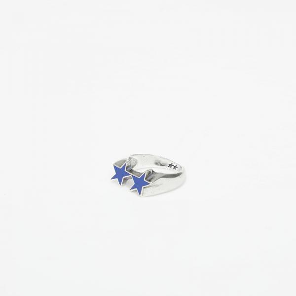 Prsten TwoJeys Icon Blue Enameled Single Ring Silver 58 mm