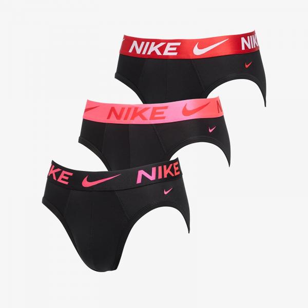 Boxerky Nike Hip Brief 3-Pack Black XL
