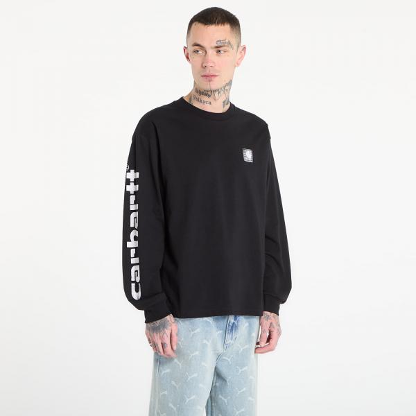 Tričko Carhartt WIP L/S Archive Script T-Shirt UNISEX Black S