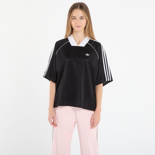 Tričko adidas 3 Stripes Jaquard T-Shirt Black L