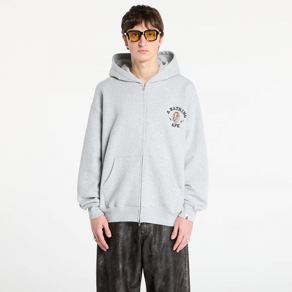 Mikina BAPE® x FOOTSHOP - Zip-Up Hoodie UNISEX Gray XXL