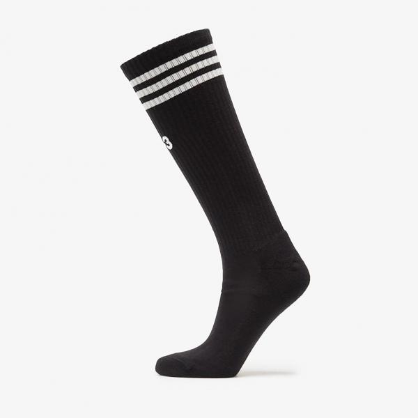 Ponožky Y-3 Stripes High Socks Black M
