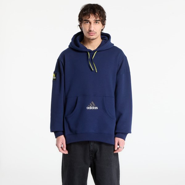 Mikina adidas Equipment Ribbed Hoodie Night Indigo S