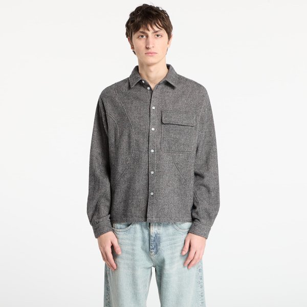 Košile DIME Wool Overshirt UNISEX Silver XL
