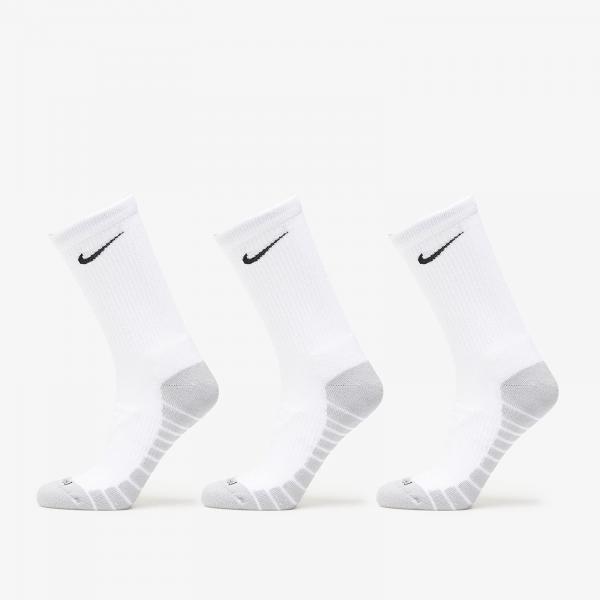 Ponožky Nike Everyday Max Cushioned Training Crew Socks 3-Pack White/ Wolf Grey/ Black S