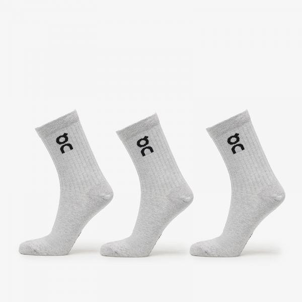 Ponožky On Logo Sock High 3-Pack Heather Gray L