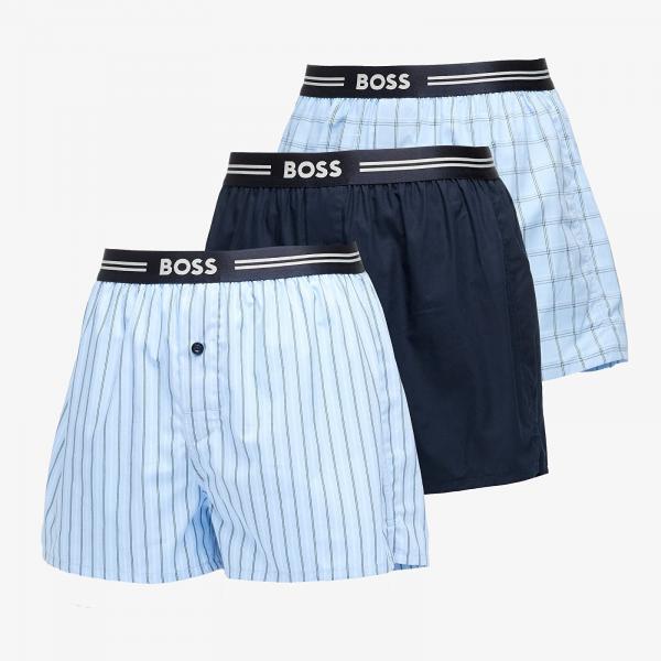Boxerky Hugo Boss Woven Boxer 3-Pack Blue M