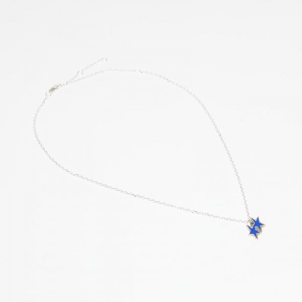TwoJeys Tilted Enameled Necklace Silver Universal