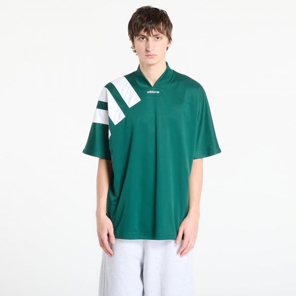 Dres adidas Adicolor Blocked Jersey Collegiate Green/ White M