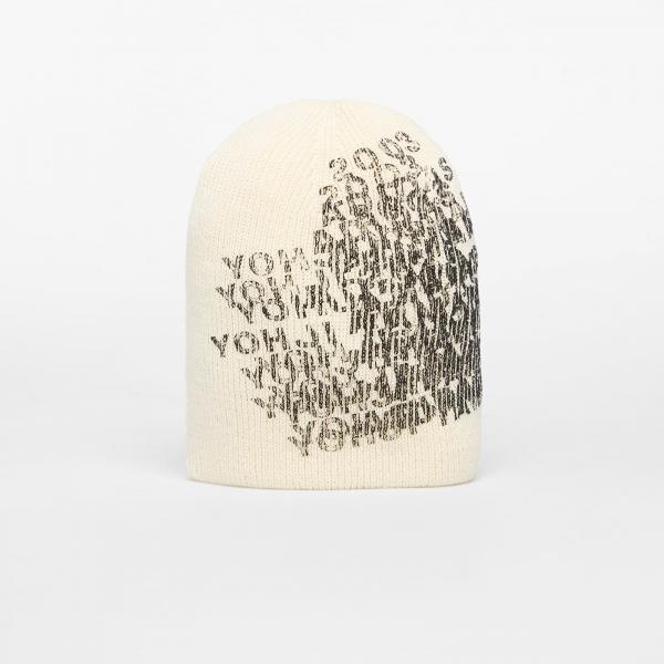 Čepice Y-3 Graphic Beanie Chalk White Universal