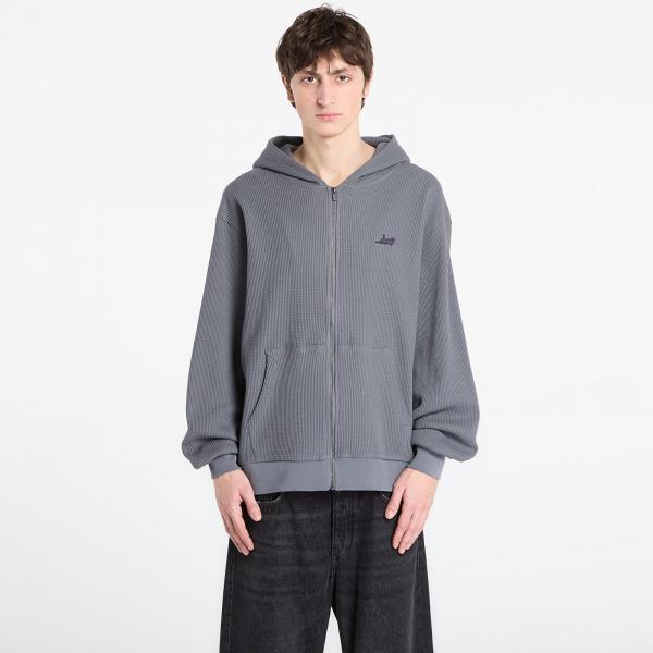 Mikina RIPNDIP Castanza Waffle Knit Zip Up Hoodie Charcoal XL