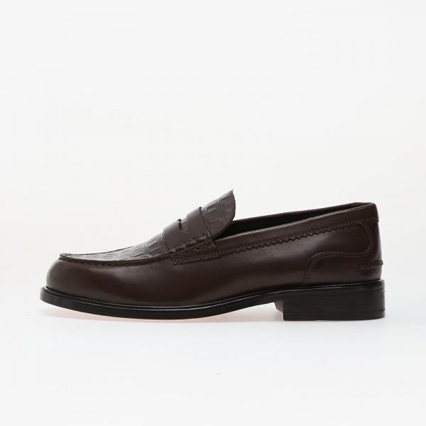 Tenisky Clarks CraftJames Lo Brown Crocodile Leather EUR 41