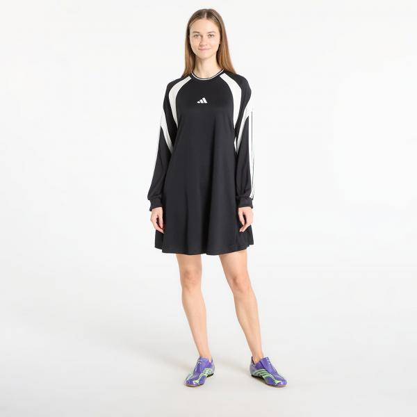 Šaty adidas House Of Tiro Dress Black/ Off White/ White XS