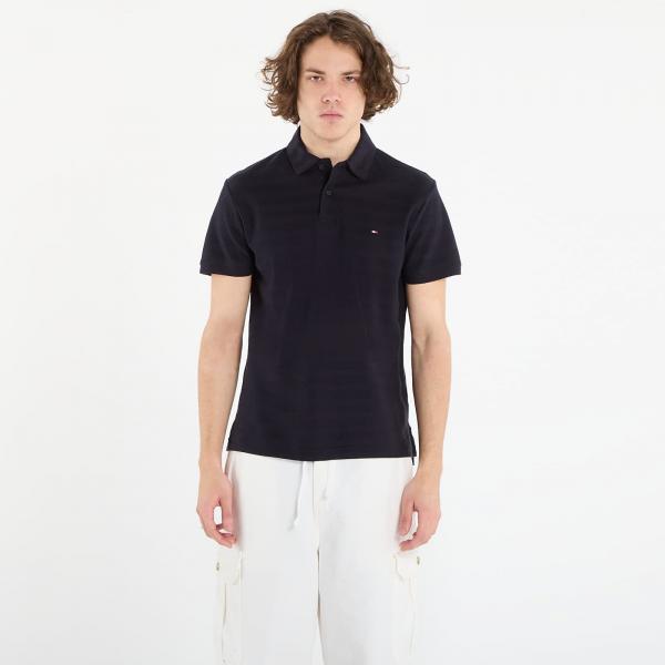 Tričko Tommy Hilfiger Ss Herringbone Reg Polo Desert Sky M