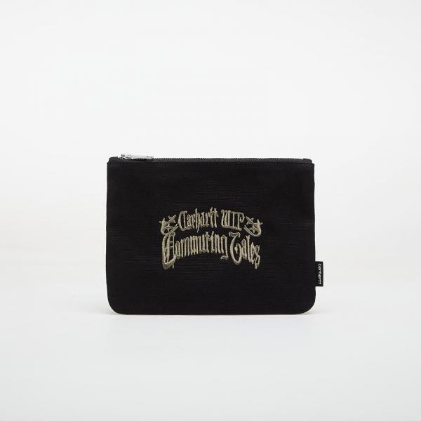 Peněženka Carhartt WIP Canvas Graphic Zip Wallet Commuting Tales Embroidery/ Black Universal