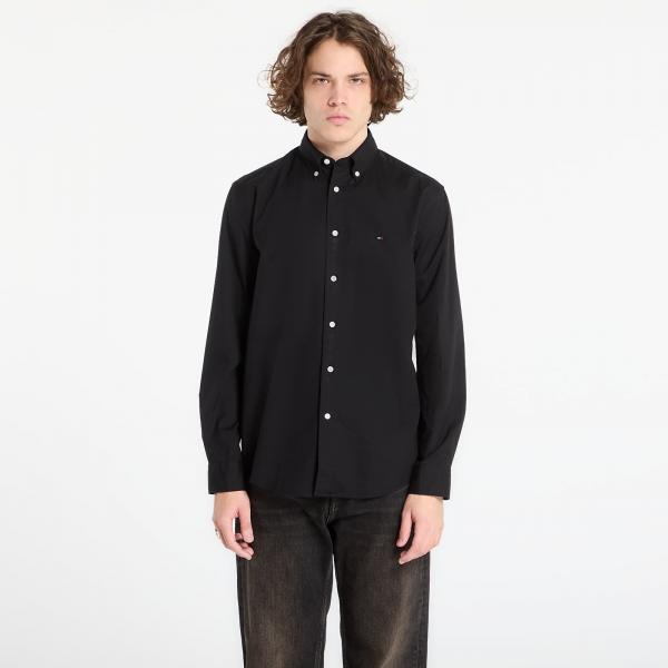 Košile Tommy Hilfiger Core Flex Poplin Solid Rf Shirt Black XL