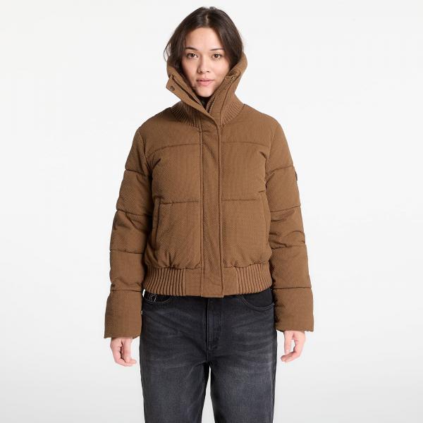 Vesta Desigual Ronni Padded Bomber Jacket Brown M